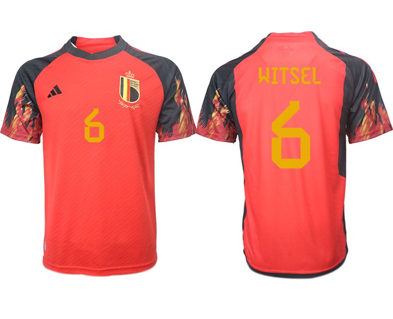 Men 2022 World Cup National Team Belgium home aaa version red 6 Soccer Jerseys